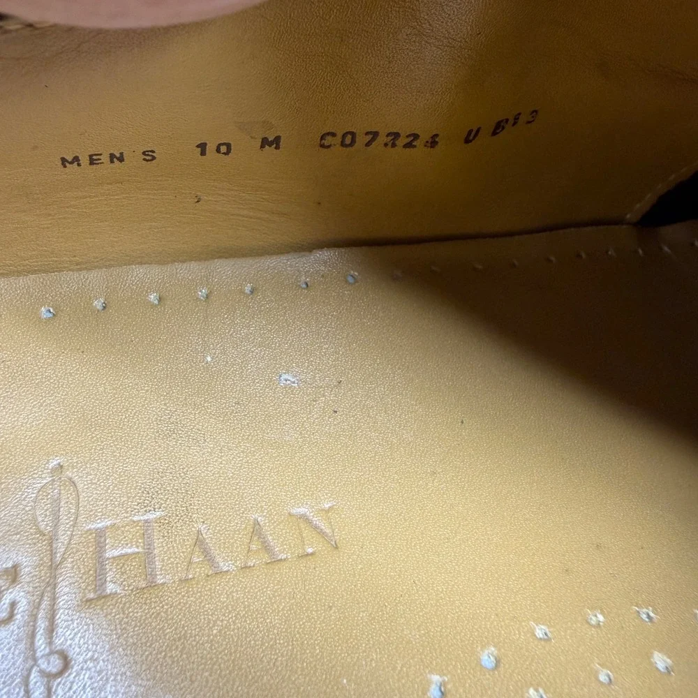 Cole Haan Air Carter Split Black Leather Derby Shoes Nike Air Mens 10 M C07224